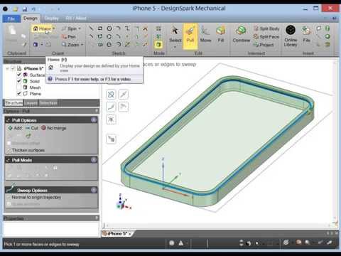 DesignSpark Mechanical - iPhone bumper tutorial. Part1