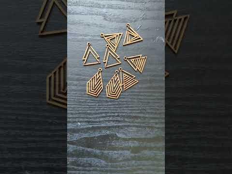 Designing Building Wooden Lasercut Earings jewellery #diy #lasercutting #jewellery #earingsdesign