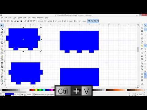 Designing a Laser Cut Tabbed Box Using Inkscape