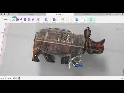 Digital sculpting using Fusion360