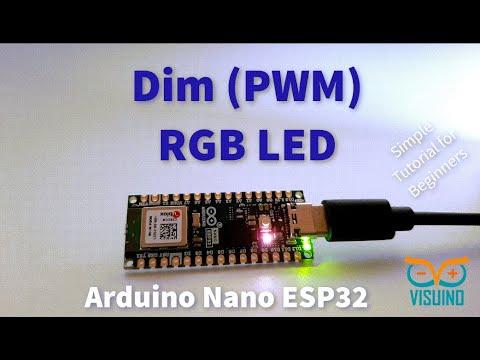 Dim the RGB LED Arduino Nano ESP32 Using Visuino