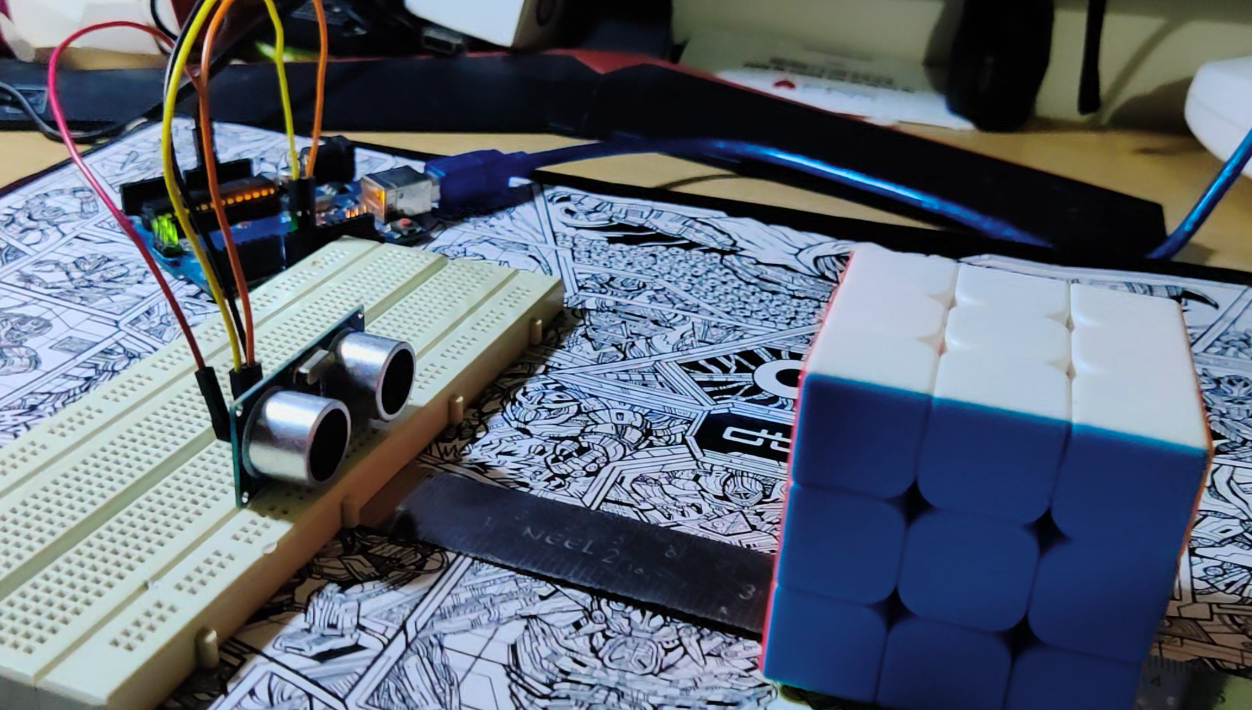 Distance meter using HC-SR04 Ultrasonic sensor and Arduino Uno.png