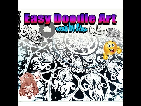 Doodle Art Drawing for Beginners || EASY QUICK DOODLE ART PATTERN