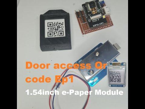 Door Access QR code EP1 #e-paper #access control #Qrcode