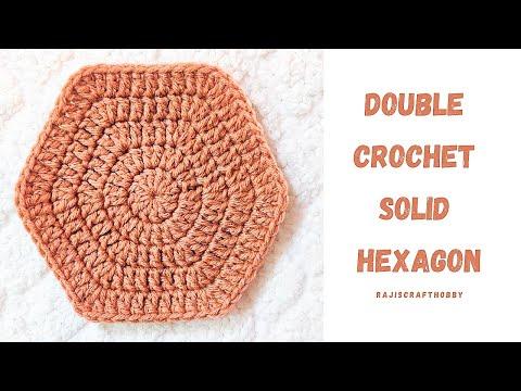 Double Crochet Solid Hexagon without Gaps