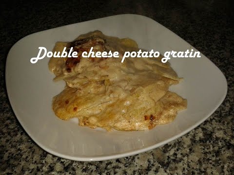 Double cheese potato gratin recipe