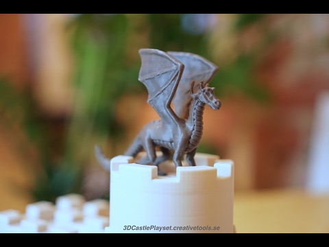 Dragon for 3D-printable Modular Castle Playset