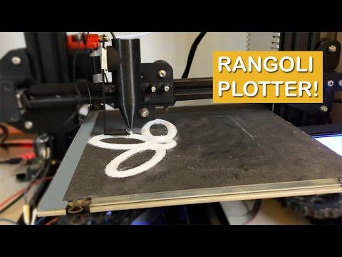 Draw Rangoli Using 3D Printer | 2D Plotter