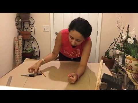 Drawing the Wonder Woman Torso Stencil