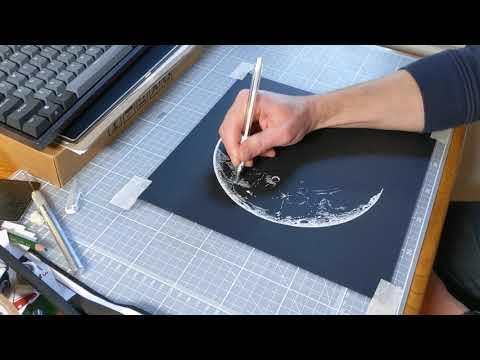 Drawing the moon, part 1