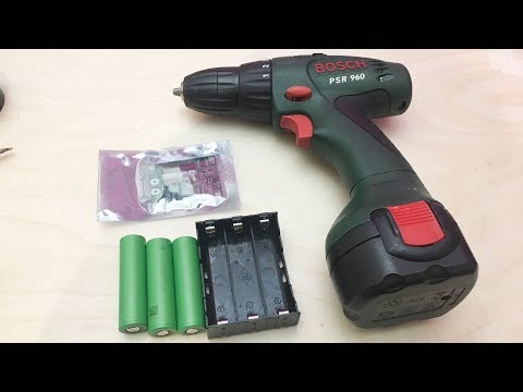 Drill battery rebuild -  NiCd to Lithium