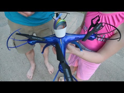 Drone Rainbow Drop - How To Drop A Ribbon Rainbow From Your Drone