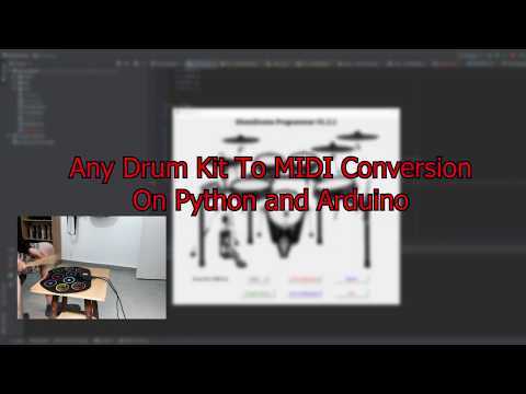 Drum Kit to MIDI On Arduino and Python
