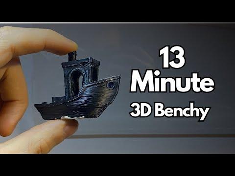 Dsn D1 #3dprinter #speedboat 3D Benchy #3dprinting 13 Minute Much Better