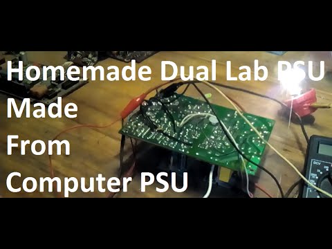 Dual Lab Power Supply Made From Computer PSU