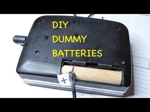 Dummy AA batteries with AC-Adapter