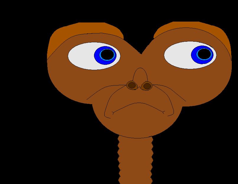 E.T. in MS Paint &amp; black.bmp