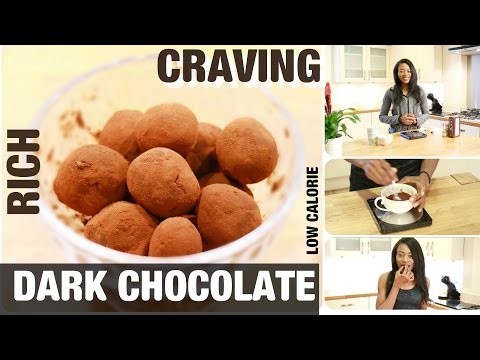 EASIEST RICH DARK CHOCOLATE TRUFFLES IN LESS THAN 2 MINUTES!