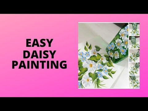 EASY DAISY PAINTING | Painting for Beginners | Tutorial | Relaxing | Aressa1 | 2020