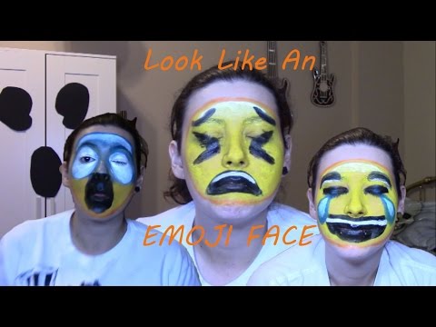 EMOJI MAKEUP TUTORIAL / Last Minute Costume Ideas