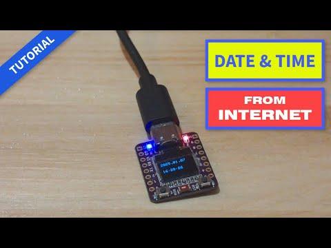 ESP32 C3 OLED - Get Time and Date From Internet