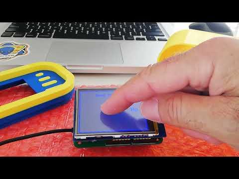 ESP32 Pacman Clock Touchscreen calibration process