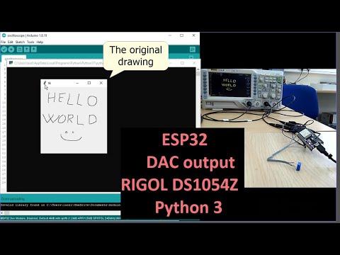 ESP32 draw a picture to DS1054Z oscilloscope