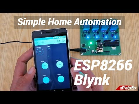 ESP8266 Home Automation || ESP8266 WiFi Relay Board || IoT Project || uElectroPro