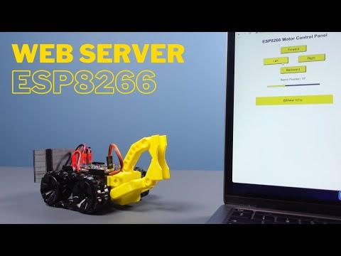 ESP8266 Web Server - DC Motor and Servo Motor Control