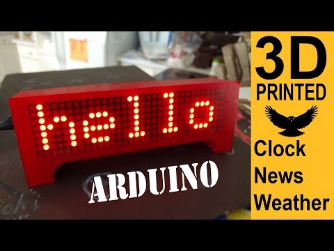 ESP8266 Wemos D1 Mini Dot Matrix Clock News &amp;amp; Weather