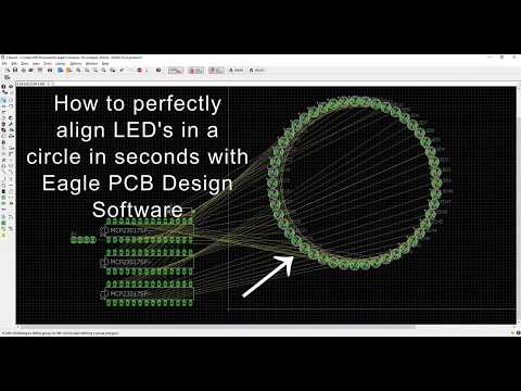 Eagle PCB feature to perfectly align LED's in a circle in seconds