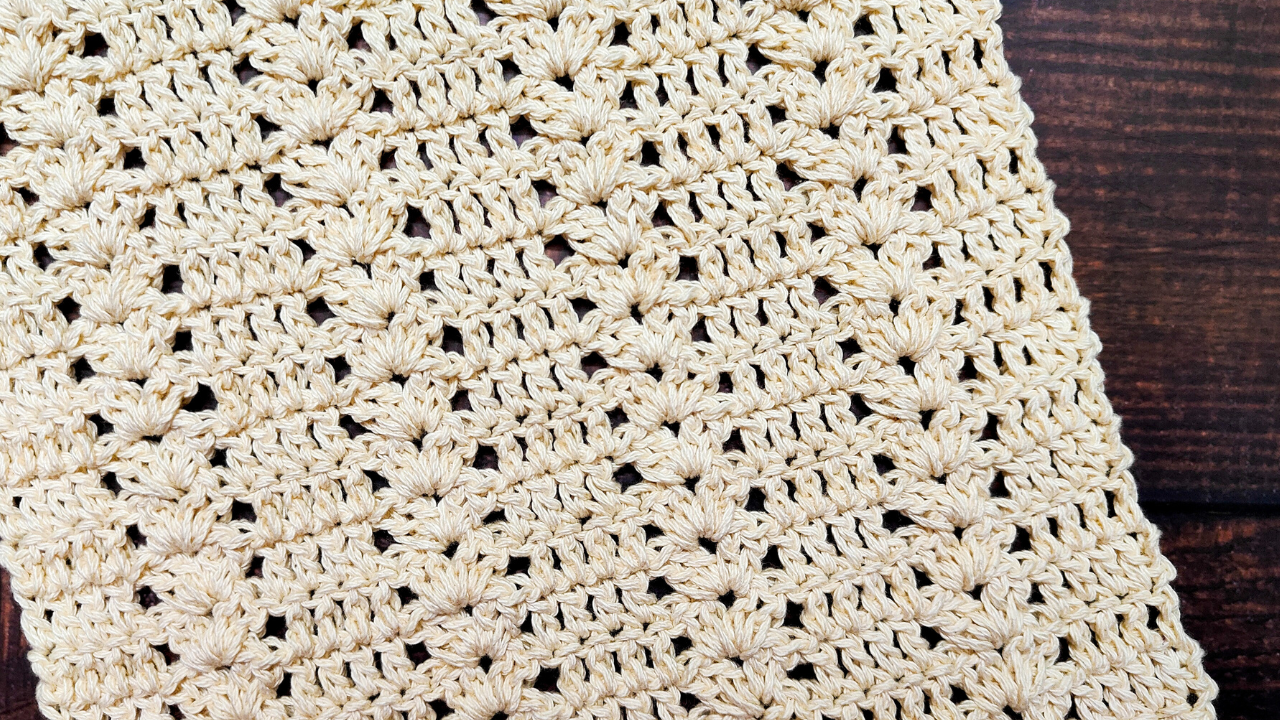 Easiest Crochet Table Runner Pattern With V Stitch.png