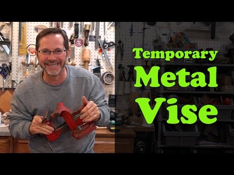 Easy! - Temp. a Metal Vise on a Woodworking Workbench