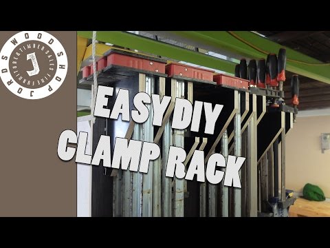 Easy  DIY Clamp Rack - Easy Wood Working Project