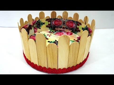 Easy Best Out of Waste DIY Basket | Icecream Sticks Craft Ideas | Recycle Popsicle Stick Craft