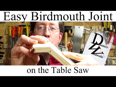 Easy Birdmouth Joint on the Table Saw