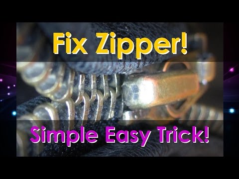 Easy Broken Zipper Fix Repair for Clothing! Simple Trick!