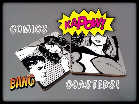 Easy DIY Comic Coasters