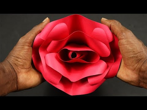 Easy DIY Paper Rose | How to Make a Paper Rose |How to Make a Giant Paper Flower