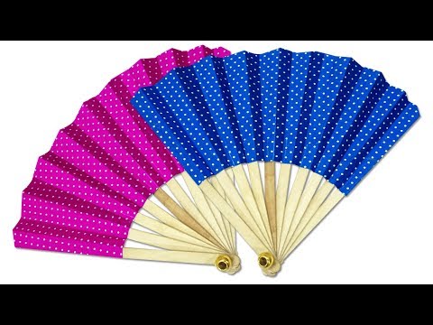 Easy Folding Paper Fan Making | How to Make Japanese Fan | Kids Craft Idea