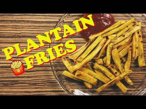 Easy Green Plantain Recipe | Plantain Chili Fries | Healthy Fries Variation