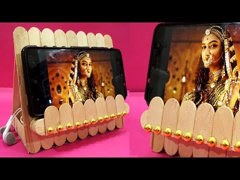 Easy Ice Cream Stick Mobile Stand Making | DIY Popsicle Craft Ideas | Easy Crafts