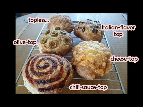 Easy No Knead Cheese Bread Rolls - and other toppings