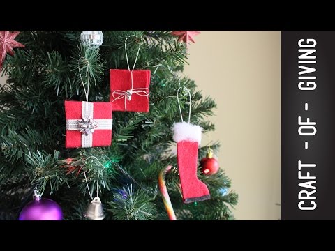 Easy No Sew Felt Christmas Ornaments | Craft of Giving