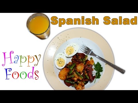 Easy Spanish Chorizo, Potato, Egg, Bean Salad Recipe