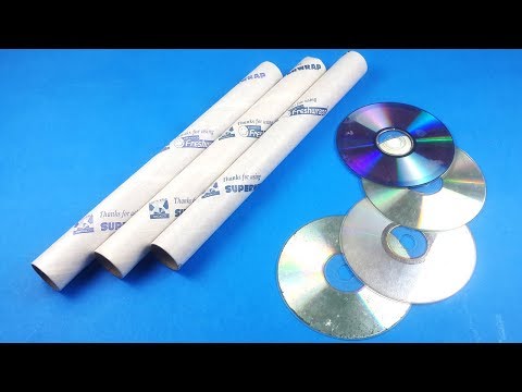 Easy Way to Recycle Old CD and Cardboard Pipes | Best Out of Waste Craft Idea | StylEnrich