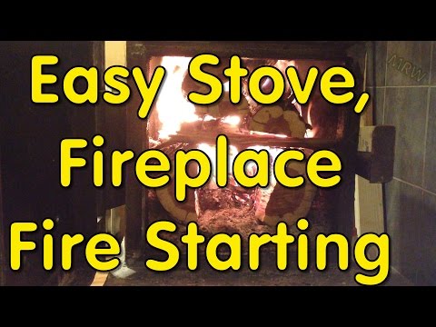 Easy Wood Stove Fire Starting, NO ACCELERANTS NEEDED!