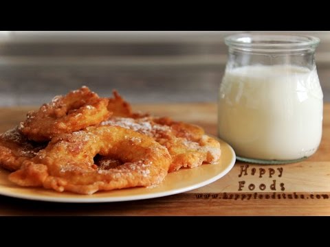 Easy to Make Fried Battered Apple Rings | HappyFoods