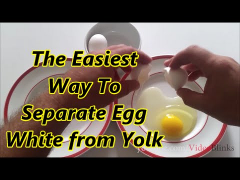 Easy way to Separate Egg White from Yolk