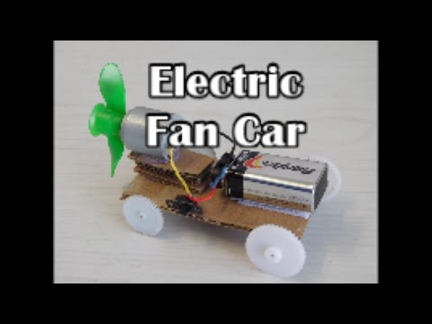 Electric Fan Car Tutorial - Please Comment and Like for More!